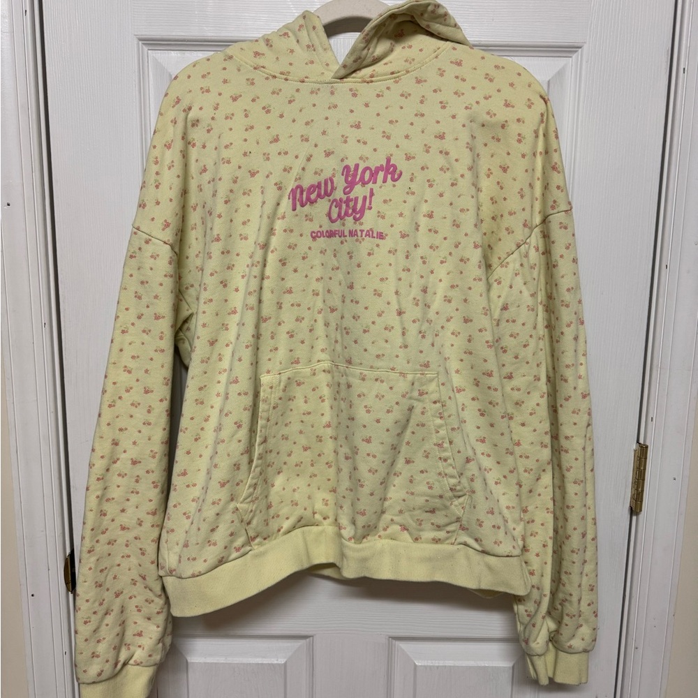 Yellow Graphic Hoodie